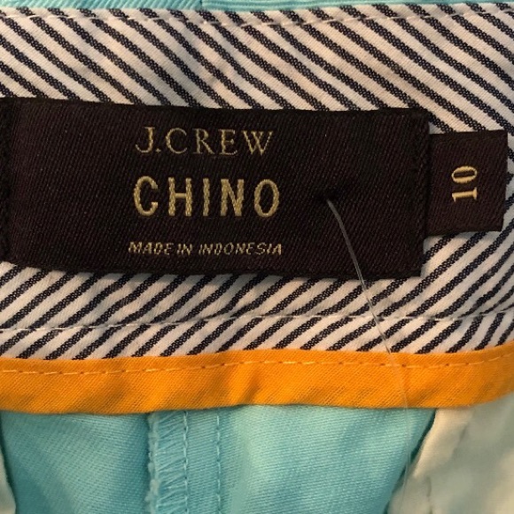 J. CREW Blue 4" Chino Shorts Size 10 NWT msrp $45 - Picture 5 of 8